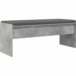 vidaXL Hallbænk med pude Beton Grå 103 x 38 x 40 cm