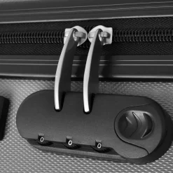 vidaXL hardcase trolleysæt 45,5/55/66 cm sølvfarvet
