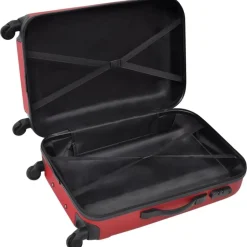 vidaXL hardcase trolleysæt 45,5/55/66 cm rød