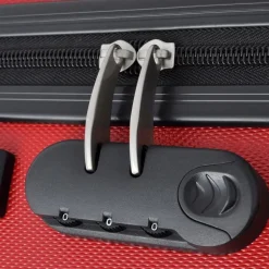 vidaXL hardcase trolleysæt 45,5/55/66 cm rød