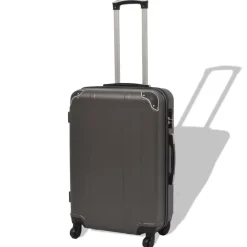 vidaXL hardcase trolleysæt fire dele antracitgrå