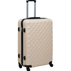 vidaXL hardcase-kuffert ABS guldfarvet