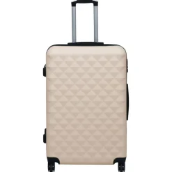 vidaXL hardcase-kuffert ABS guldfarvet