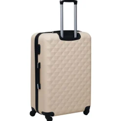 vidaXL hardcase-kuffert ABS guldfarvet