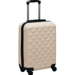 vidaXL hardcase-kuffert ABS guldfarvet