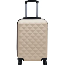 vidaXL hardcase-kuffert ABS guldfarvet