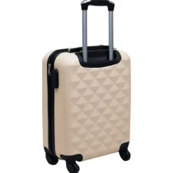 vidaXL hardcase-kuffert ABS guldfarvet