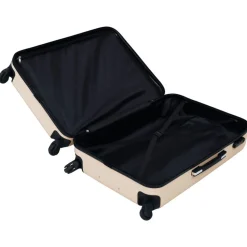 vidaXL hardcase-kuffert ABS guldfarvet