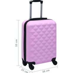 vidaXL hardcase-kuffert ABS pink
