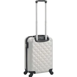 vidaXL hardcase-kuffert ABS sølvfarvet