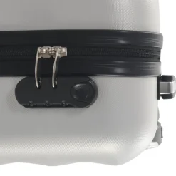 vidaXL hardcase-kuffert ABS sølvfarvet