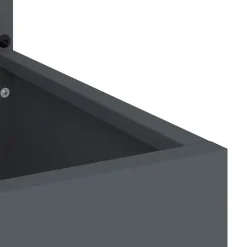 vidaXL Have privatliv skærm Antracit 32 x 150 cm Koldvalset stål