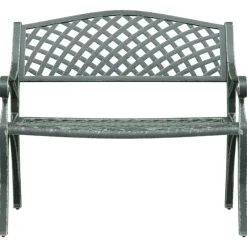 vidaXL havebænk 102 cm støbt aluminium grøn