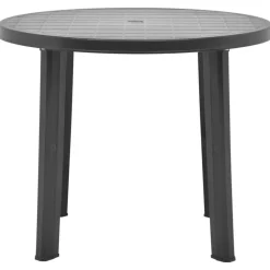 vidaXL havebord 89 cm plastik antracitgrå