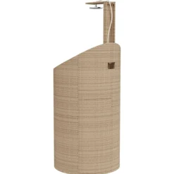 vidaXL havebruser 100x100x241,5 cm polyrattan og akacietræ beige