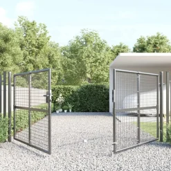 vidaXL havelåge i net antracitgrå 300x125 cm galvaniseret stål