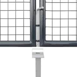 vidaXL havelåge i net antracitgrå 300x125 cm galvaniseret stål