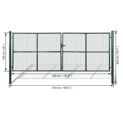 vidaXL havelåge i net 400x150 cm