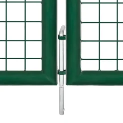 vidaXL havelåge stål 350x75 cm grøn