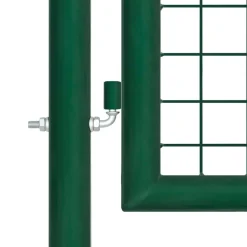 vidaXL havelåge stål 350x75 cm grøn