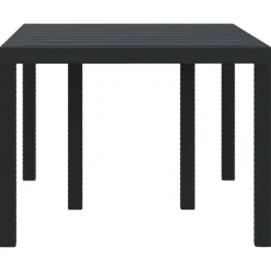 vidaXL Havemøbel Bord Antracit 150 x 100 x 73 cm polyrattan