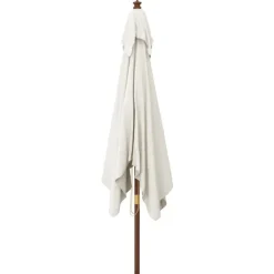 vidaXL haveparasol med træstang 300x300x273 cm sandfarvet