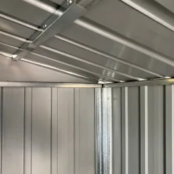 vidaXL haveskur 191x130x198 cm galvaniseret stål antracitgrå