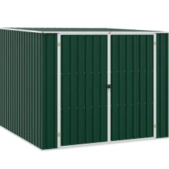 vidaXL haveskur 195x198x159 cm galvaniseret stål grøn