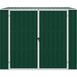 vidaXL haveskur 195x198x159 cm galvaniseret stål grøn