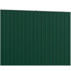 vidaXL haveskur 195x198x159 cm galvaniseret stål grøn