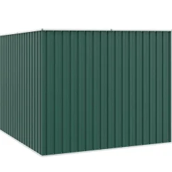 vidaXL haveskur 195x198x159 cm galvaniseret stål grøn