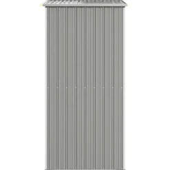 vidaXL haveskur 192x108x223 cm galvaniseret stål lysegrå