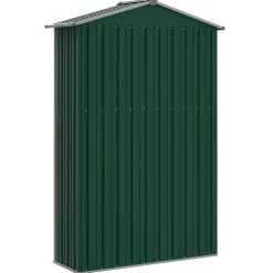 vidaXL haveskur 116x45x175 cm galvaniseret stål grøn