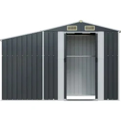 vidaXL haveskur 277x93x179 cm galvaniseret stål antracitgrå
