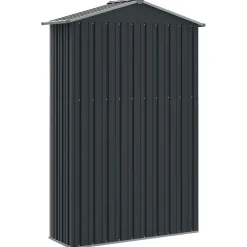 vidaXL haveskur 116x45x175 cm galvaniseret stål antracitgrå