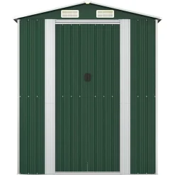 vidaXL haveskur 192x108x223 cm galvaniseret stål grøn