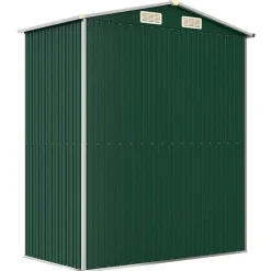 vidaXL haveskur 192x108x223 cm galvaniseret stål grøn
