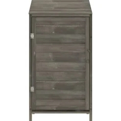 vidaXL haveskur 55x52x112 cm massivt grantræ antracitgrå