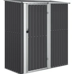 vidaXL haveskur 180,5x97x209,5 galvaniseret stål antracitgrå