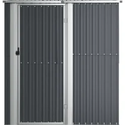 vidaXL haveskur 180,5x97x209,5 galvaniseret stål antracitgrå
