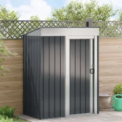 vidaXL Haveskure Antracit 137 x 81 x 180 cm Metal