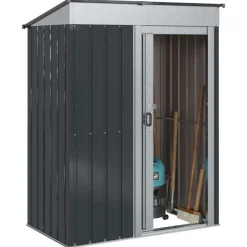 vidaXL Haveskure Antracit 137 x 81 x 180 cm Metal