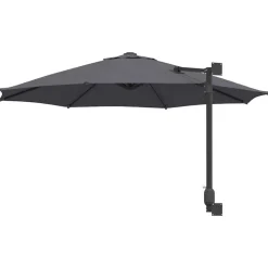 vidaXL Havesol Antracit 248 x 248 x 148 cm Polyester og Stål
