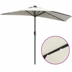 vidaXL Havesol Sandfarvet 294 x 150 x 224 cm Polyester og Stål
