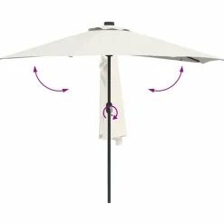 vidaXL Havesol Sandfarvet 294 x 150 x 224 cm Polyester og Stål