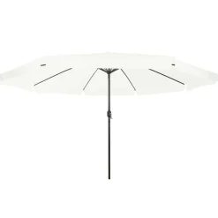 vidaXL Havesol Sandfarvet 394 x 394 x 248 cm Polyester og Stål