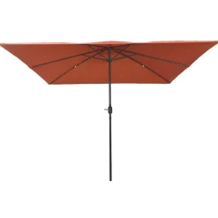 vidaXL Havesol Terrakotta 295 x 295 x 245 cm Polyester og Stål