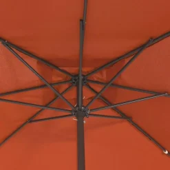 vidaXL Havesol Terrakotta 295 x 295 x 245 cm Polyester og Stål