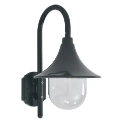 vidaXL havevæglampe E27 42 cm aluminium mørkegrøn