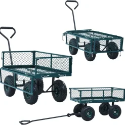 vidaXL havevogn 250 kg grøn